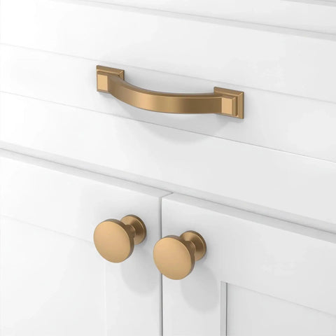 10 Pack Champagne Bronze Cabinet Pulls 3 Inch Solid Zinc Alloy Cabinet Handles Drawer Pulls For Kitchen Cabinets Individually Packaged