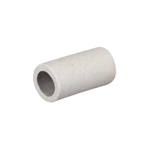uxcell ceramic tube, single bore, light gray speckled ceramic insulation sleeve