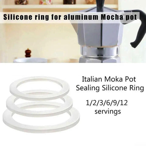 Replacement Silicone Gasket Seal For Moka Pot Stovetop Espresso Makers O Ring That Keeps Leaks At Bay And Fits 1 To 12 Cup Models