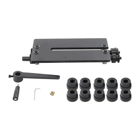 Manual Bead Roller Kit 12 Inch with 6 Dies Set for Metal Sheets and Steel Bead Rolling Tool components displayed