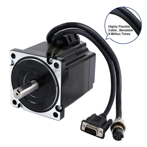 Beast Mode Closed Loop Stepper Motor CNC Kit With Nema 34 Torque 4.3 Nm For 3D Printers And Carving Machines, motor front view