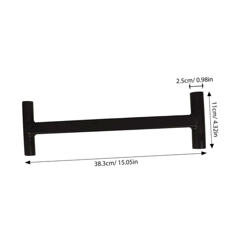 Heavy Duty Door Hinge Adjustment Tool Set With Long Handle Hinge Bender Wrench For Commercial And Residential Doors Adjustable Torque Wrench For Precision Alignment 134 And 180 Degree Hinge Compatibility in black with dimensions 15.05in by 4.32in shown.