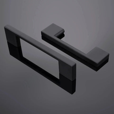 10 Pack 5 Inch Matte Black Cabinet Pulls Zinc Alloy Drawer Handles for Kitchen Cabinets and Furniture 128mm Center To Center Durable