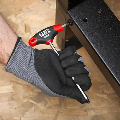 Using Ball End Hex Key Set With 6 Inch Blades For Angled Access And Tight Spots 10 Piece SAE Inch Wrench Kit With Stand Pro Grade