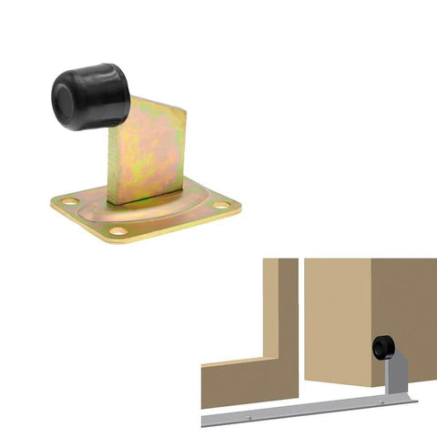 Heavy Duty Gate End Stop Floor With Base For Sliding Gate And Driveway Gate Swing Door Rolling Gate Rubber Stop Mount Keeps
