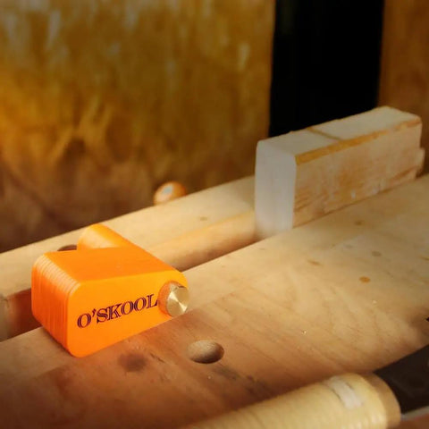 Bench Vise Stop Spacer Set With Shims To Prevent Racking And A Spacer Jig For Woodworking Vises on wooden bench