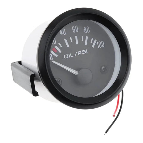 Universal 2 Inch Oil Pressure Gauge Kit With 0 To 100 PSI Digital LED Display 12V Oil Pressure Sensor Colorful LED Readout