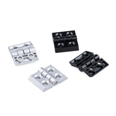 Heavy Duty Ball Bearing Door Hinges For Aluminum Profiles 2020 3030 4040 Black Stainless Steel Construction quiet close