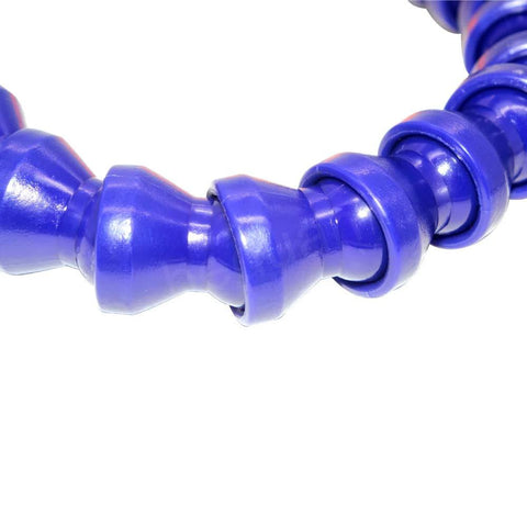 Beduan 1/2 inch threaded coolant hose, blue plastic adjustable flexible cooling tube for hydraulic machinery, pack of 10