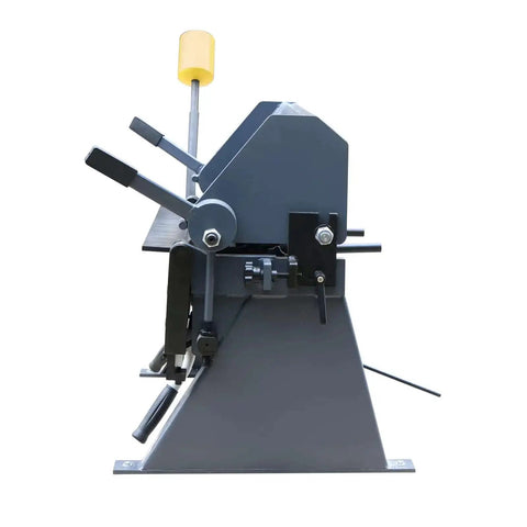 Side view of Ultra 24 Inch Box And Pan Brake With 3 Segment Movable Fingers And Rear Stops for sheet metal bending