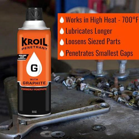 Penetrant Penephite With Graphite High Temperature Lubricant Spray For Seized Parts And Machinery Rust Penetrant 13 oz can