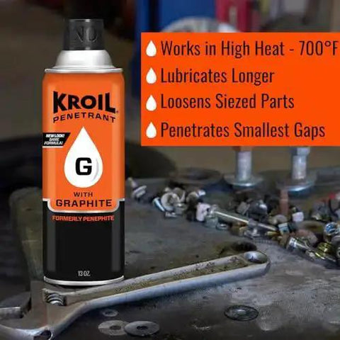 Penetrant Penephite With Graphite For High Temperature Lubrication And Easy Free Of Seized Parts And Machinery Rust Protection Oil Aerosol 13 Oz 4 Pack Up To 700F