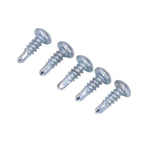 Close-up of 50 Pack 4.2x13mm Wood Screws Set With Phillips Head High Hardness Carbon Steel Self Tapping Fasteners for furniture and DIY projects