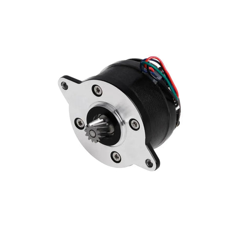 K2 Plus Extruder Motor With Circular E Axis For 3D Printers, high precision stepper drive, front view of single unit motor