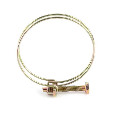10 Pack Stainless Steel Double Wire Hose Clips Adjustable Water Hose Barb Clamps For Plumbing Fasteners Fits 46 To 51 Mm
