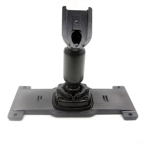 Heavy Duty Metal Rear View Mirror Back Plate Panel For Car Dash Cam DVR with black mount bracket, front view