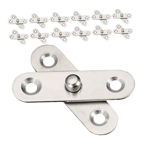 360 Degree Rotatable Hidden Door Pivot Hinges Set Stainless Steel For Secret Door Applications Concealed Door Hardware Kit