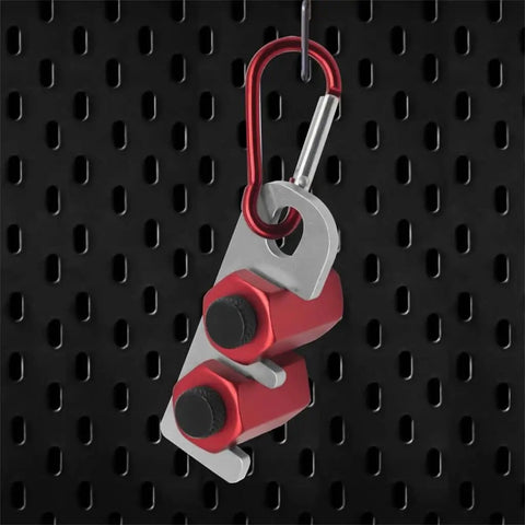 Anodized Aluminum Stair Gauge Framing Square Attachment Jig For Stair Stringer And Rafters Layout, red aluminum gauge with rope
