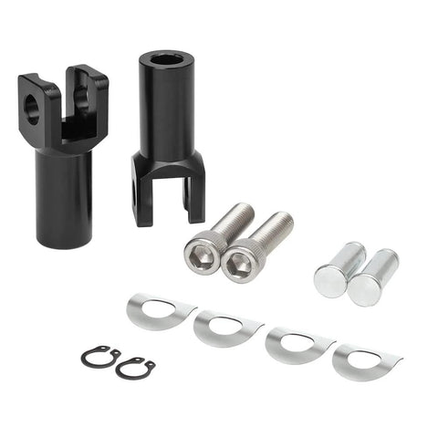 Black Aluminum Passenger Foot Peg Mount Clevis Kit For Harley Softail 2000 2001 2002 2003 2004 2005 2006 Replaces Harley Part 50942 00