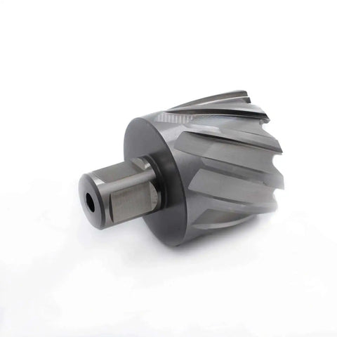Powerful 1-3/4 Inch Annular Cutter for Lightning-Fast and Precision Hole Drilling, Featuring 1 Inch Cutting Depth, Sturdy 3/4 Inch Weldon Shank with Two Flats, Includes Pilot Pin for Pro Magnetic Drill Press Jobs, Boost Your Workshop Game Now, Top-Rated.