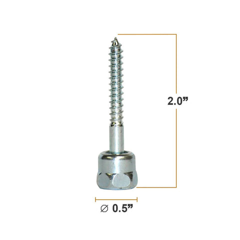 Heavy Duty Screw Swivel Threaded Rod Anchor For Wood Mounting At 17 Degree Off Vertical 20 3 Eighths Inch Size Steel