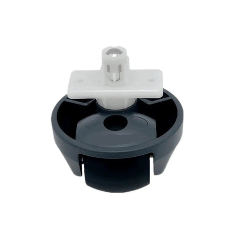 Omni Directional Front Wheel for Roborock Robotic Vacuum Cleaners 360 Degree Caster Replacement in black plastic, front view
