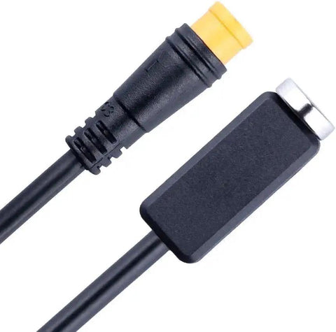 Powallon brake sensor cable for Bafang eBike kits, 30in length, yellow plug with black sensor housing