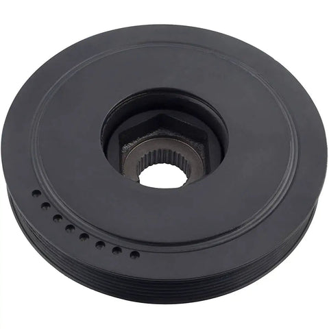 Harmonic Balancer Belt Drive Pulley Replacement For Acura MDX TL RL Honda Accord Odyssey Pilot V6 Engines 2005-2010, front view