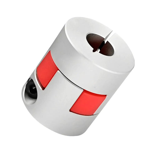 Flexible Shaft Coupling 30mm Outer Diameter, 35mm Length, 12 To 14mm Bore, Aluminum Plum Connector, Zero Backlash, High Torque