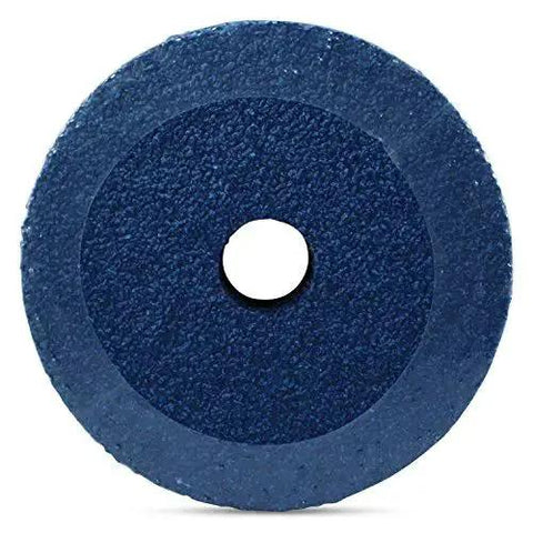 Zirconia Resin Fiber Sanding Discs 4.5 Inch 36 Grit 25 Pack For Metal Wood Fiberglass 0.875 Inch Arbor Compatible With Angle Grinder Backing Pad And Nut Blue BHA
