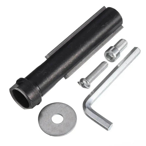 Grinder Conversion Kit Drum Polisher Attachment For M10 And M14 Angle Grinders With Protective Cover And Shaft Converts To 120mm By 100mm By 19mm Polisher components.