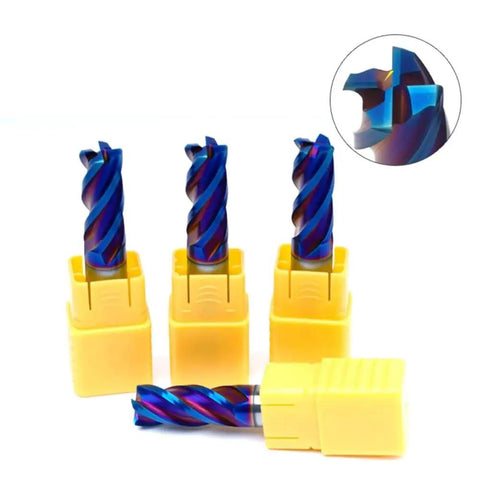 4 Flute HRC65 Carbide End Mill for CNC Milling Radius Cutter for Metal and Wood Top Notch Pro Grade High Precision Tool