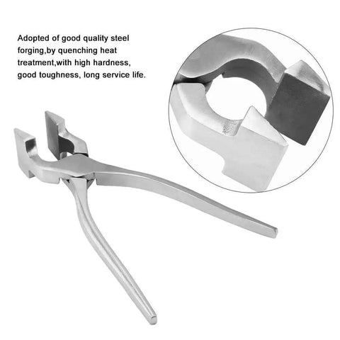 Leather Flat Pliers For Crafting And Strap Crimping, adjustable jaw pliers with strong bite power, workhorse steel forged build