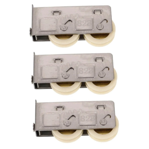 3 Piece Sliding Door Pulley Wheel Window Roller For Smooth Replacement For Sliding Gates And Doors With Durable Double Bearing Track