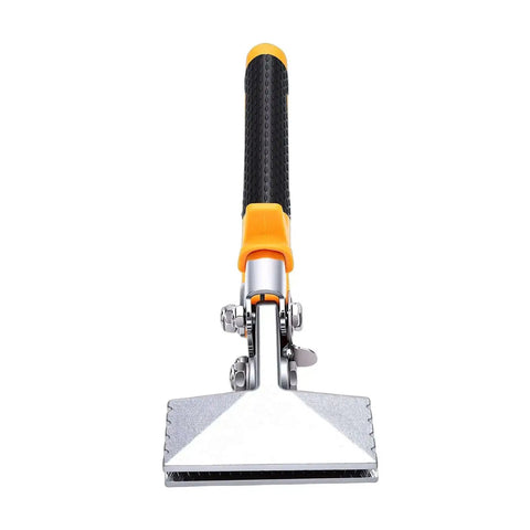 Front view of Sheet Metal Hand Seamer 3 Inch with CRV Steel Straight Jaw, TPR Ergonomic Handle; tool for metal seaming and flattening.