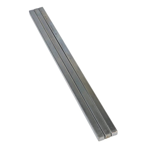 Heavy Duty 5/16 By 5/16 By 12 Inch Square Steel Key Stock Bar Pack Of 3 Oversized Cold Drawn Steel With Plain Finish
