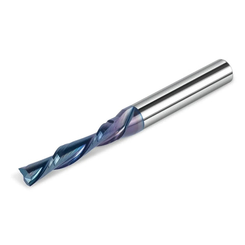 Downcut Spiral Router Bit With 1 Quarter Inch Shank And 3 Sixteenth Inch Cutting Diameter For Wood Projects DIY TAC Coated CNC End Mill