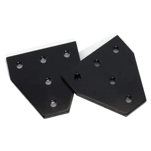 10 Pcs Anodised 90 Degree T Shape Corner Bracket Plate With Five Holes For 20x20mm Aluminum Extrusion Profile Black Heavy Duty