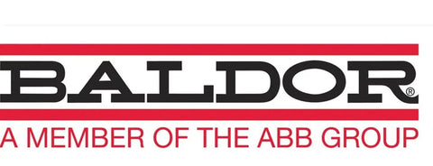 Baldor logo with text 'A Member of the ABB Group' displayed below the brand name.
