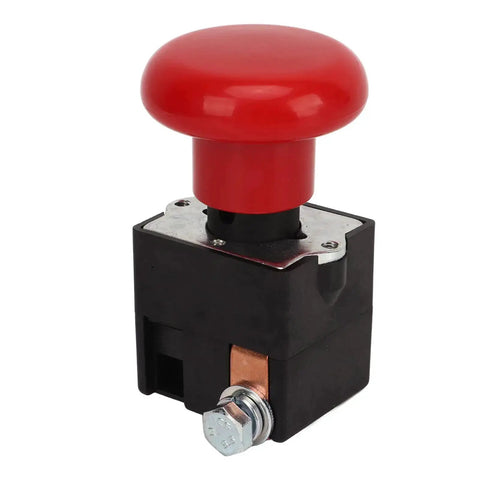 Emergency Stop Switch For Forklifts 48V 125A ED125-16 Heavy Duty Push Button With Metal Alloy Construction