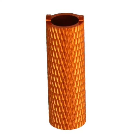 Orange Aluminum Alloy Remote Controller Switch Nuts With Tool CNC Machined 8mm OD 5mm ID close-up