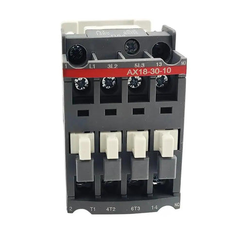 Front view of Beefy 120V Coil AC Contactor, 3-Pole 18A Electrical Switch for 110-120V systems, industrial grade power relay.