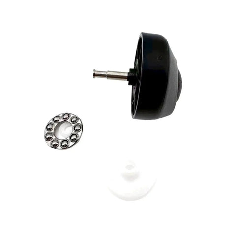 Grey Front Caster Wheel Replacement For ECOVACS T10 T20 X1 Omni T10 Plus And X1 Turbo Robot Vacuum Cleaners with parts shown