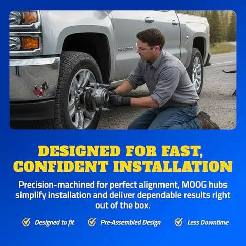 Man installing Wheel Bearing And Hub Assembly Fits Ford Ranger And Explorer Models From 1995 To 2009 Beefed Up Front Or Rear Hub