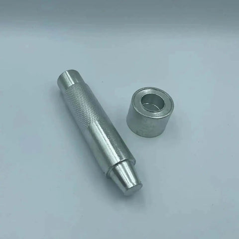Pro Grade 17mm Eyelet Setter Tool And Die Punch Kit with durable steel design for DIY leathercraft and fabric crafting projects.