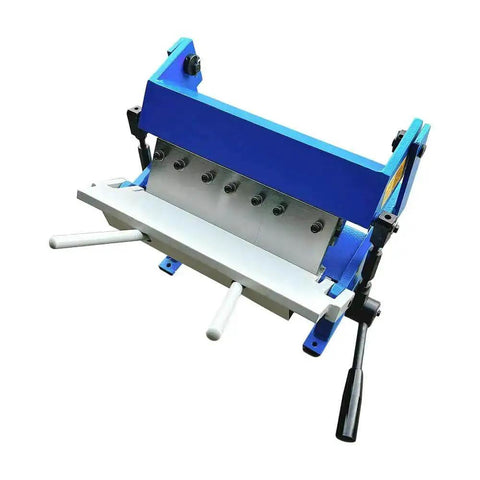 12 Inch Pan And Box Brake For Sheet Metal, Bends Up To 20 Gauge Mild Steel, 9 Inch Working Height, Five Hardened Removable Fingers