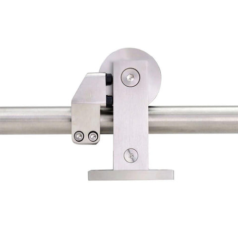 Heavy Duty Stainless Steel Sliding Barn Door Hardware Kit With 6.6ft Track For A Single Door Indoor Outdoor Rail System Delivers Smooth Operation Built To Last Modern Home Upgrade For Style And Function
