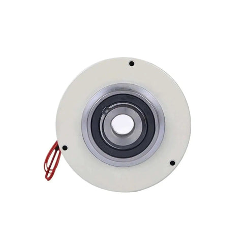 Front view of Hollow Shaft Magnetic Particle Brake 24V 26.4W 25Nm Torque Built For Heavy Gear And Beefy Rigs Durable Beefy Build
