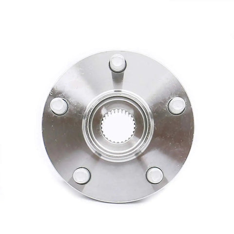 Front view of Front Wheel Hub Assembly for 2010-2015 Toyota Prius and 2011-2015 Lexus CT200h, direct fit wheel bearing replacement.