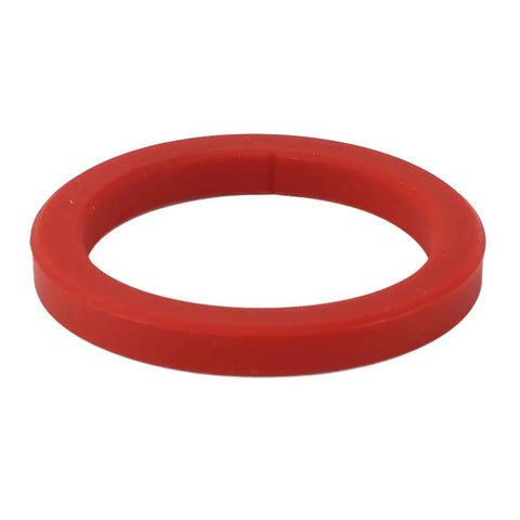 Red silicone gasket for E61 group head, 8mm thick, part of Two Pack E61 Silicone Group Gasket For 8mm Portafilter Seal Replacement